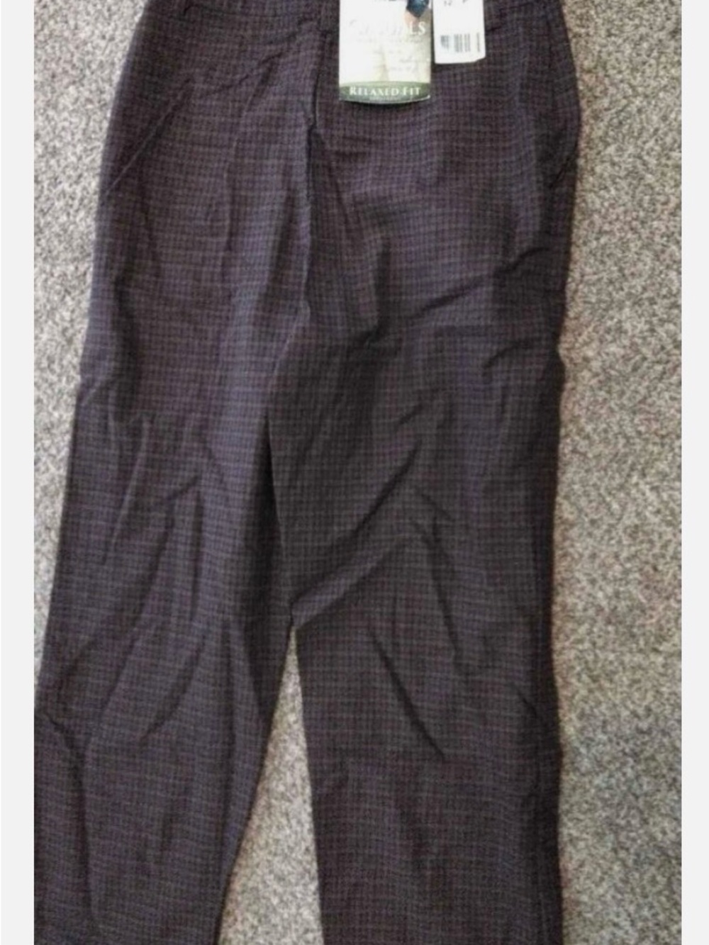 NEW vintage womens Riders by Lee Relaxed Fit Checkered Dress Pants 12 petite